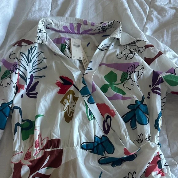 Anthropologie Asymmetrical Floral Dress - Multicolor - Picture 4 of 6